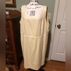 NWT Alex Marie yellow sleeveless dress size 20